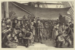 La terza classe di un piroscafo atlantico della North German Lloyd
